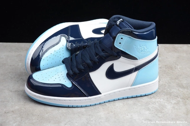 Official Maikesneakers CD0461-401 Air High Jordan OG Retro UNC 1 Patent 0801